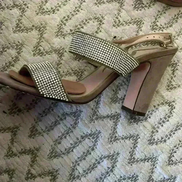 Nina Nude & Rhinestones Strappy Sandals - Picture 6 of 8